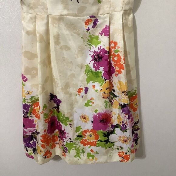 Jessica Howard Colorful Floral Formal Romantic Feminine Babydoll Dress Sz 16 - Picture 3 of 7